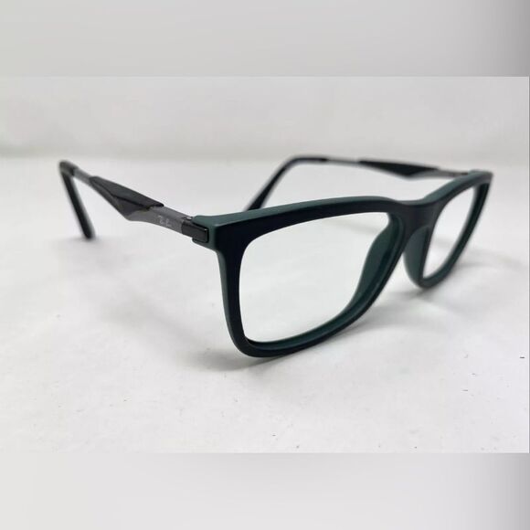Ray Ban RB 7029 5197 53-17-145 Black/Mint Green Full Rim Eyeglasses Frame TR35 - Picture 3 of 8